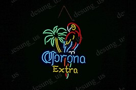 New Corona Extra Parrot Palm Tree Neon  Sign 17&quot;x14&quot;   - £105.08 GBP