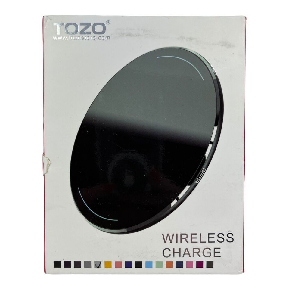 TOZO W1 Wireless Charger Aluminum Fast Charging Pad USB-C Cable Universa... - $8.41