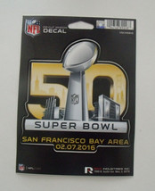 NFL Super Bowl 50 Fifty Champions Die-Cut Window Decal - €6,67 EUR
