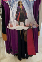 New Disney Medium Anna Frozen 2 Deluxe Costume Dress Cloak Belt 3pc Dress Up Kid - £19.77 GBP