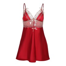Silky Satin and Lace Babydoll Nightie - £16.00 GBP