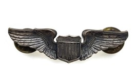US Air Force Krew G-I Silver Filled Pilot Wings Pin - £14.05 GBP