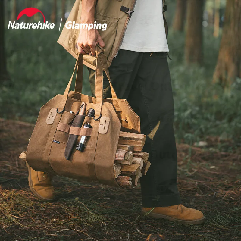 Naturehike Outdoor Camping Portable Firewood Storage Bag Thickening - £34.28 GBP