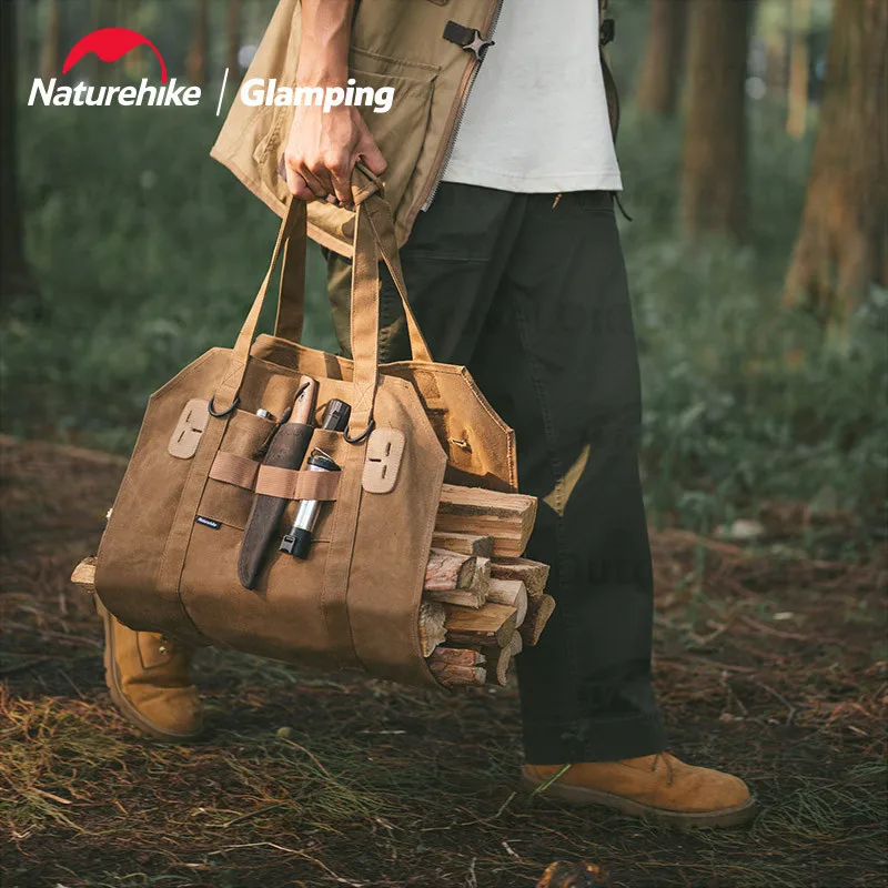Naturehike Outdoor Camping Portable Firewood Storage Bag Thickening - £34.48 GBP