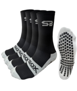 SB Grip Sox for Everyday Wear 2 Pack One Size Unisex Black with Gray NEW - $22.75