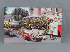 Vintage Postcard - Flower Mart Disneyland California - Walt Disney Productions - £12.04 GBP