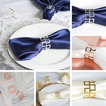 12 Pcs Classic Design Aluminum Napkin Rings Wedding Party Catering Decorations G - £32.13 GBP