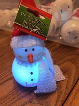 Personalized Light Up Christmas Snowmen Very cute Ornament “Chloe”Ships ... - $33.56