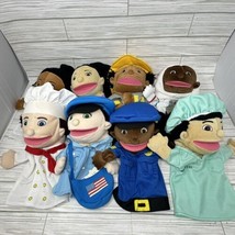 Lakeshore Let&#39;s Talk Kid Hand Puppet Community Helpers Learning Lot of 8 - $73.21
