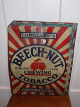 Vintage Lorillard’s Beech-Nut Chewing Tobacco Tin Sign - $9,115.68 MXN