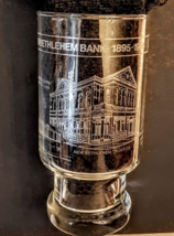 New Bethlehem PA Bank Collectible Commemorative History Etched Glass Tum... - £7.85 GBP