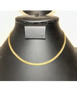 Stunning Monet Vtg Gold Tone 15&quot; Herringbone Necklace Textured J268 - $282.52 MXN