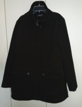 KENNETH COLE NEW YORK LADIES BLACK POLY/SPANDEX JACKET-FLEECE INSIDE-43"... - $14.99