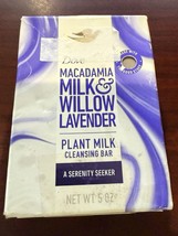 NEW Dove MACADAMIA MILK &amp; WILLOW LAVENDER Plant Milk Cleansing Bar-5oz N... - $111.11 MXN