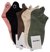 5 pairs Women Stylish Embroidered Low-Cut Ankle Comfy Soft Breathable So... - $92.08 MXN