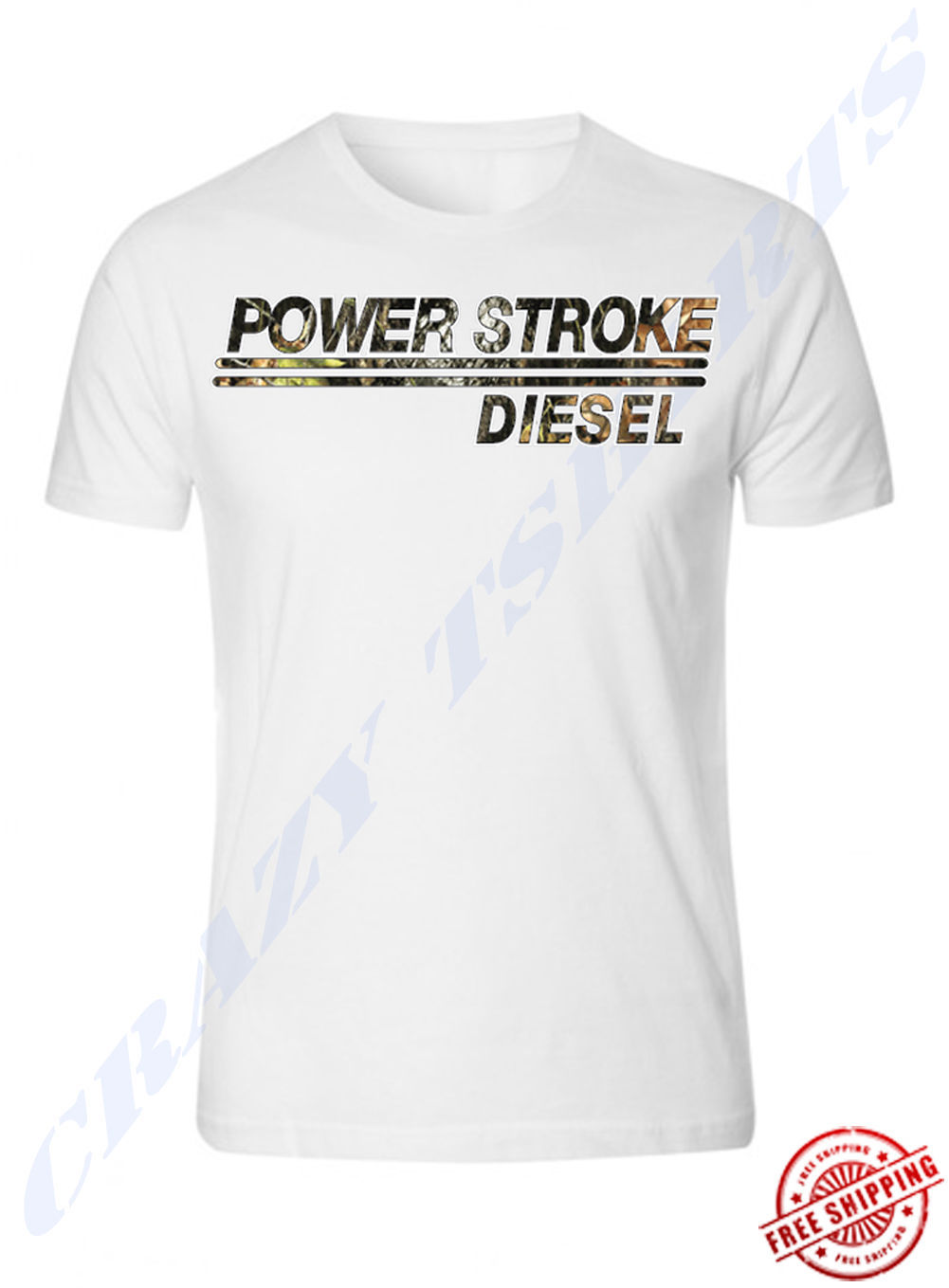 Primary image for Powerstroke T-shirt CAMOU design Ford TruckTee Power stroke s to 5xL
