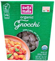 Bella Italia Organic Gnocchi 4 Packs x 14.1 Oz EXP 04/2026 - $21.90