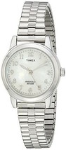 Timex T2M826 Women&#39;s Essex Avenue Silver-Tone Stainless Steel Expansion Watch - £45.28 GBP