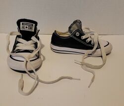 Converse All Star Black Sneakers Infant Size 6 - $11.95