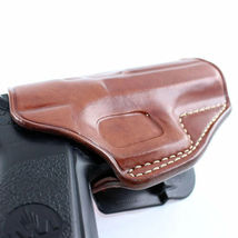 Fits IWI MASADA 9mm Square Trigger Guard 4.1”BBL Leather Paddle Holster #1527# R image 3