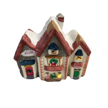 Miniature Christmas Holiday Village Shop Ceramic Stores - £10.05 GBP