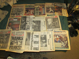 16 Sport Victory Newspapers 91 Giants 96 Yankees Parade 80 Islanders Bye Gretzky - £39.96 GBP