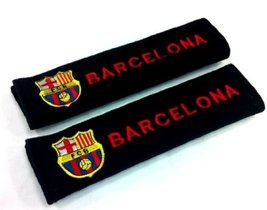 Barcelona FCB Embroidered Logo Car Seat Belt Cover Seatbelt Shoulder Pad... - £10.17 GBP