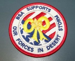 Vintage Scouting BSA Patch Boy Scout Desert Storm Support Badge - $9.66