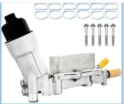 Aluminum Engine Oil Cooler Filter Housing Fits 11-16 Dodge Jeep Chrysler... - $29.24