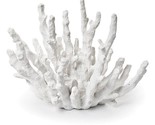 Small Finger Coral White Resin 7.5&quot; Long  Nautical Seaside Coastal Beach - $34.64