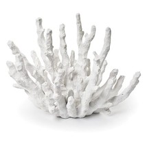 Small Finger Coral White Resin 7.5" Long  Nautical Seaside Coastal Beach
