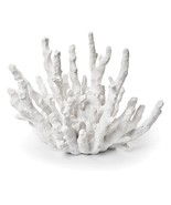 Small Finger Coral White Resin 7.5&quot; Long  Nautical Seaside Coastal Beach - £27.24 GBP