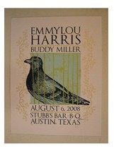 Emmylou Harris Silkscreen Poster Caged Bird Emmy Lou Austin Jaime Cervantes - £70.02 GBP