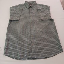 Columbia AM7837 Men's Green/Yellow Plaid Short Sleeve Button-Up Shirt Size XL image 13