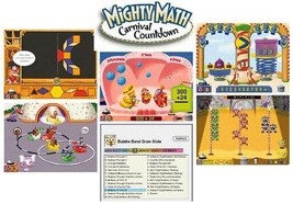 Mighty Math: Carnival Countdown (Ages 5-8) (CD, 1997) Win/Mac - NEW CD in SLEEVE - £3.16 GBP