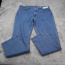 George Jeans Pants Mens 40x32 Blue Casual Regular Fit Medium Wash Denim - £20.55 GBP