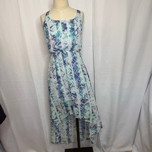 Princess Vera Wang Hi-Low Ikat Maxi Dress Small Strappy Back Boho Chic - $532.91 MXN