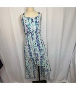 Princess Vera Wang Hi-Low Ikat Maxi Dress Small Strappy Back Boho Chic - $532.91 MXN