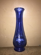 Blue Glass Flower Vase Bud Vase Propagation  - £8.03 GBP