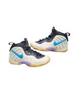 Size 7Y - 644792-102 Nike Air Little Posite Foamposite Pro White/Blue/Bl... - $720.31 MXN