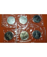 RUSSIA USSR 1 RUBLE 6 COIN SET OLIMPIC MOSCOW 1980 UNC MINT OGP - £65.49 GBP