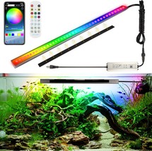 Led Aquarium Lights, Ip68 1W Rgbw Full Spectrum Underwater Fish Tank Lights With - £50.67 GBP