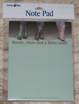 LEANIN TREE &quot;Boots, Class &amp; a Little Sass!&quot;~Cowgirls~Note Pad 60 sheets~... - £6.18 GBP