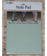 LEANIN TREE &quot;Boots, Class &amp; a Little Sass!&quot;~Cowgirls~Note Pad 60 sheets~... - £6.19 GBP