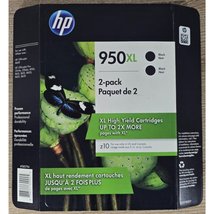 HP 950XL Black 2 pack Ink Cartridges - Genuine Brand New Sealed - $368.12 MXN