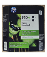 HP 950XL Black 2 pack Ink Cartridges - Genuine Brand New Sealed - $368.12 MXN