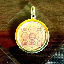 Ashtadhatu NavGraha Nava Graha 9 Planet Yantra Pendent Necklace Charm Energized - £7.03 GBP