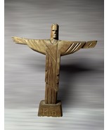 Souvenir Sculpture Of Jesus Statue In Rio De Janeiro Figure From Wood - $779.85 MXN