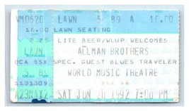 Allman Brothers Band Concert Ticket Stub June 20 1992 Chicago Illinois - $24.74
