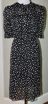 Marc Jacobs Womens Sz 2 &quot;The Kat&quot; Dress Retro Polka Dot Fil Coupe Chiffo... - $108.89